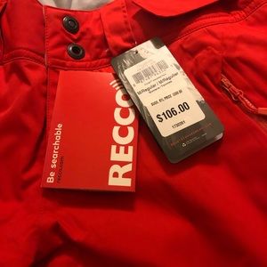 Recco New Red Ski Pants